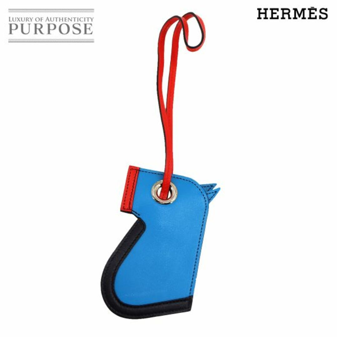 Hermes(エルメス)の新品同様 エルメス HERMES カマイユ バッグ チャーム タデラクト ブルーザンジバル オレンジポピー A刻印 VLP 90222616 ハンドメイドのファッション小物(バッグチャーム)の商品写真