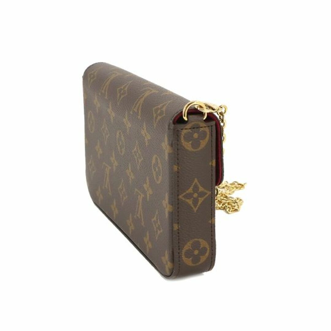 LOUIS VUITTON(ルイヴィトン)の未使用 展示品 ルイ ヴィトン LOUIS VUITTON モノグラム ポシェット フェリシー チェーン ウォレット ブラウン フューシャ M81896 VLP 90223102 レディースのファッション小物(財布)の商品写真