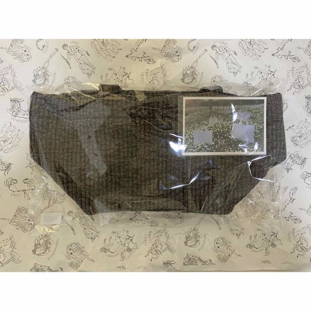 Drawer(ドゥロワー)のピオヌンナル　pionunnal ガーデン　ダークグレー レディースのバッグ(ハンドバッグ)の商品写真