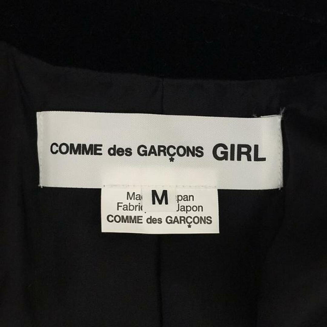 COMME des GARCONS GIRL(コムデギャルソンガール)の【美品】  COMME des GARCONS GIRL / コムデギャルソンガール | 2022AW | 丸襟 ドッキングリボン ベロアジャケット | M | ブラック | レディース レディースのジャケット/アウター(その他)の商品写真