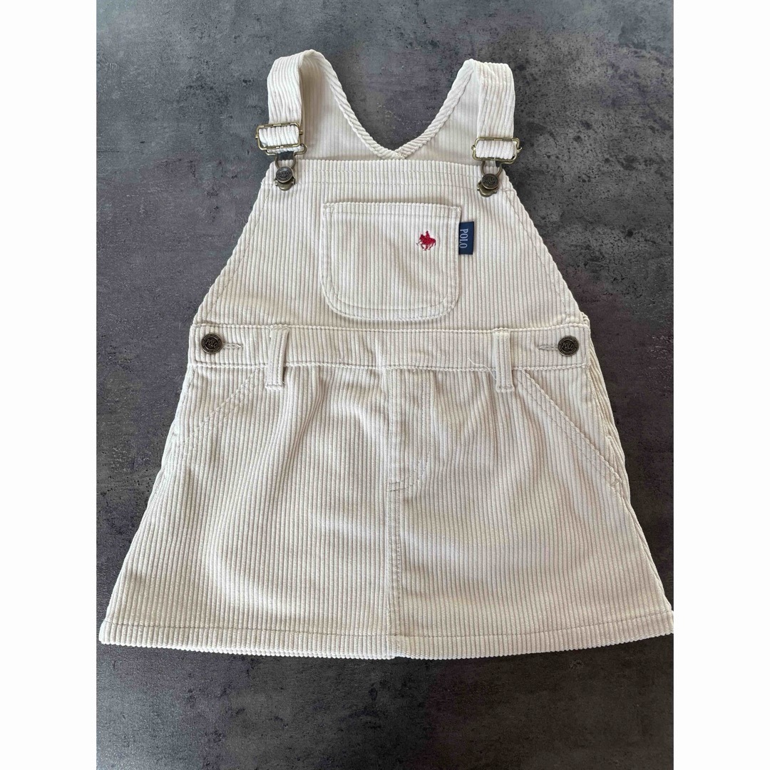 POLO Baby コーデュロイワンピース　80-90 アイボリー キッズ/ベビー/マタニティのベビー服(~85cm)(ワンピース)の商品写真