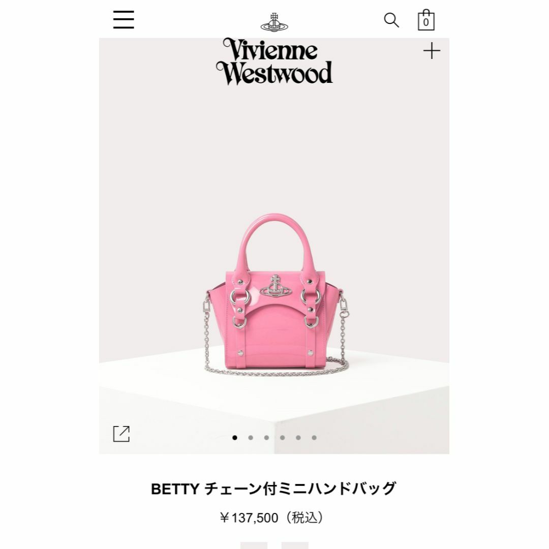 付属品定価¥137,500 VIVIENNE WESTWOOD ハンド/ショルダー