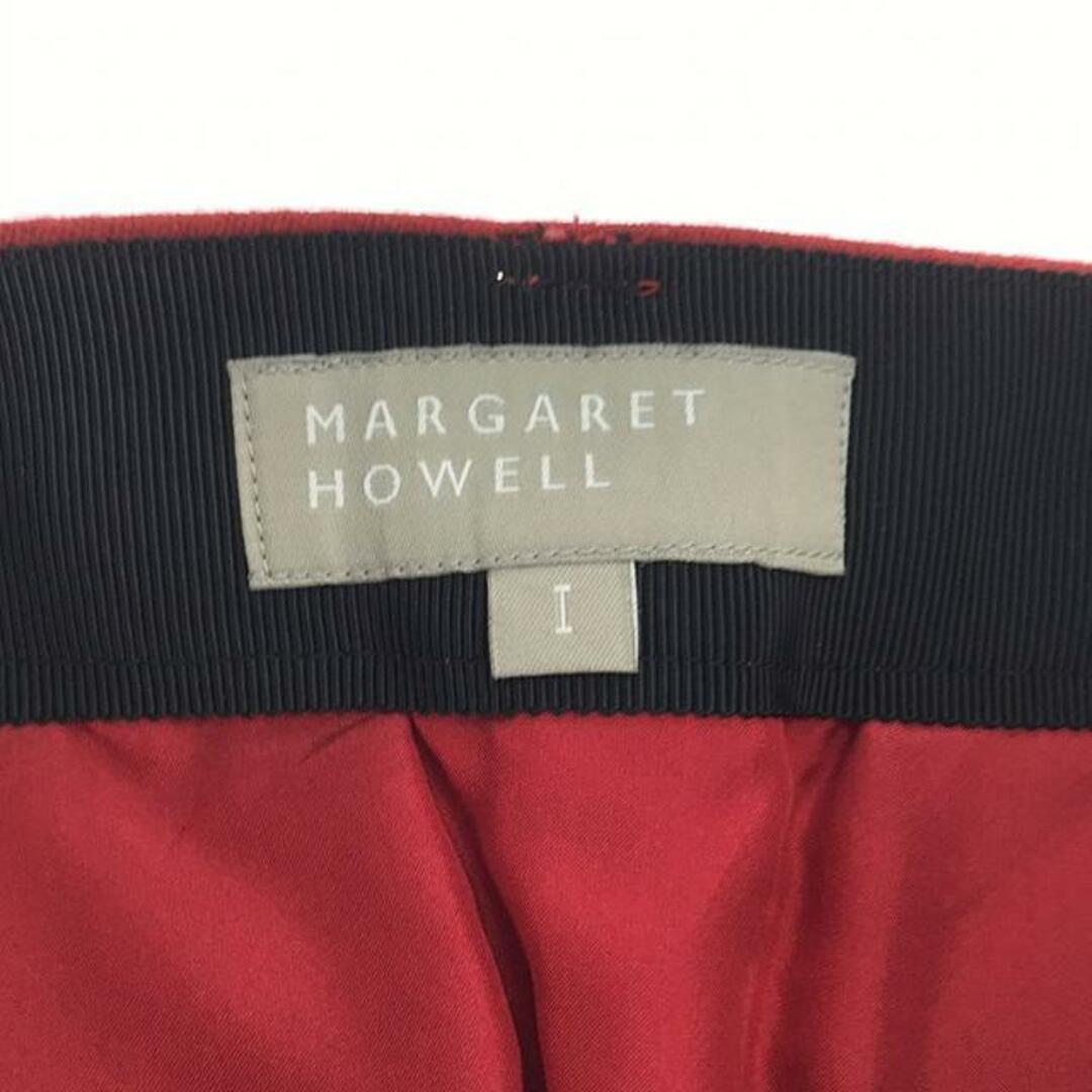 MARGARET HOWELL(マーガレットハウエル)のMARGARET HOWELL / マーガレットハウエル | Aライン ウールスカート | 2 | レッド | レディース レディースのスカート(ひざ丈スカート)の商品写真