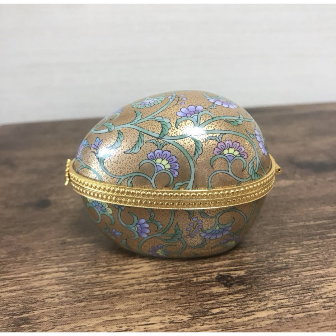 H.P.FRANCE - 【美品☆ビンテージ】陶器 卵型小物入れ 金装飾 H.P.FRANCE - 【美品☆ビンテージ】陶器 卵型小物入れ 金装飾