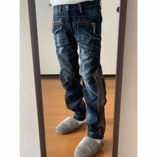 ピーピーエフエム(PPFM)の00s PPFM archive gimmick designed jeans(デニム/ジーンズ)