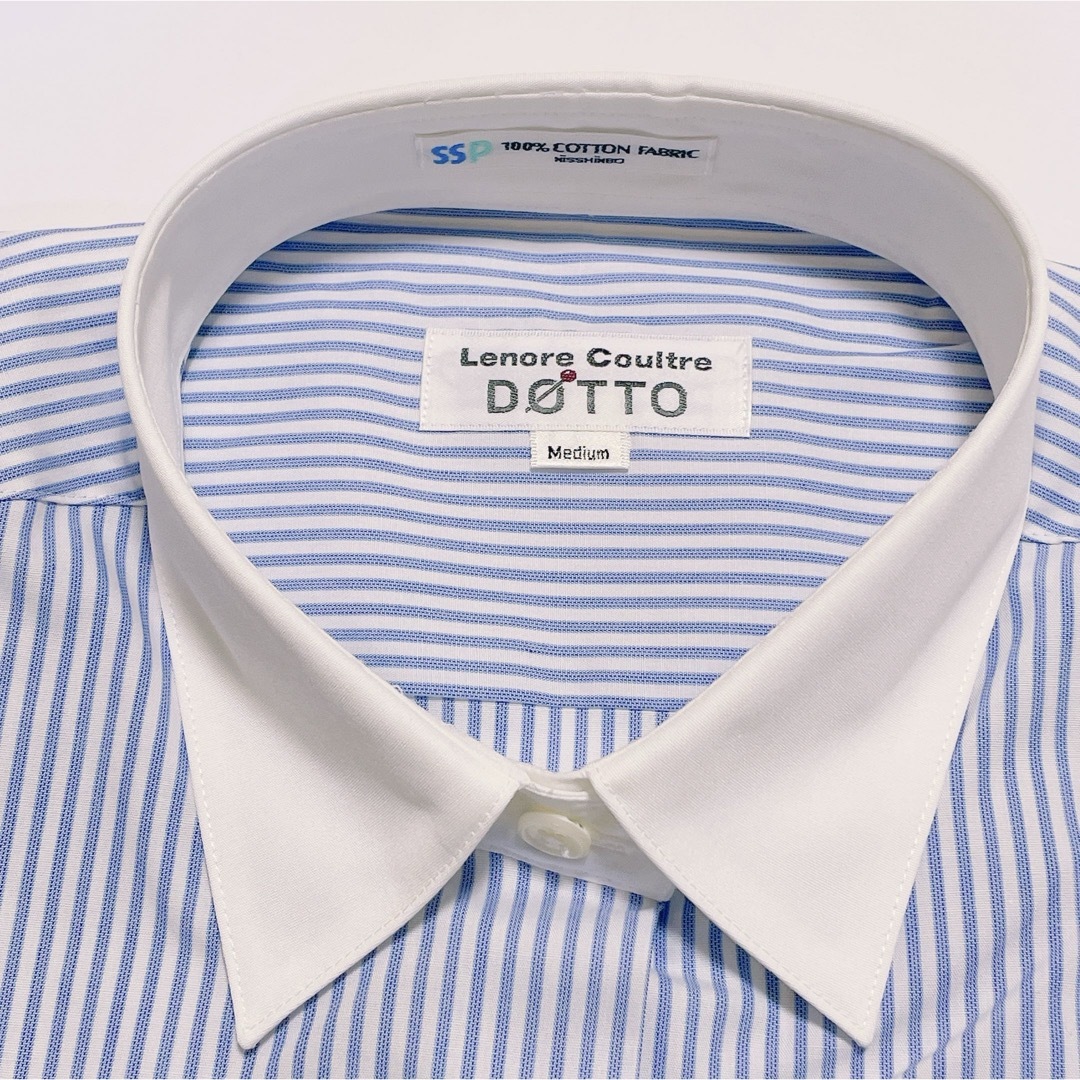 Lenore… 日本製　綿100% ノーアイロン　ブラウス　長袖　Mサイズ レディースのトップス(シャツ/ブラウス(長袖/七分))の商品写真