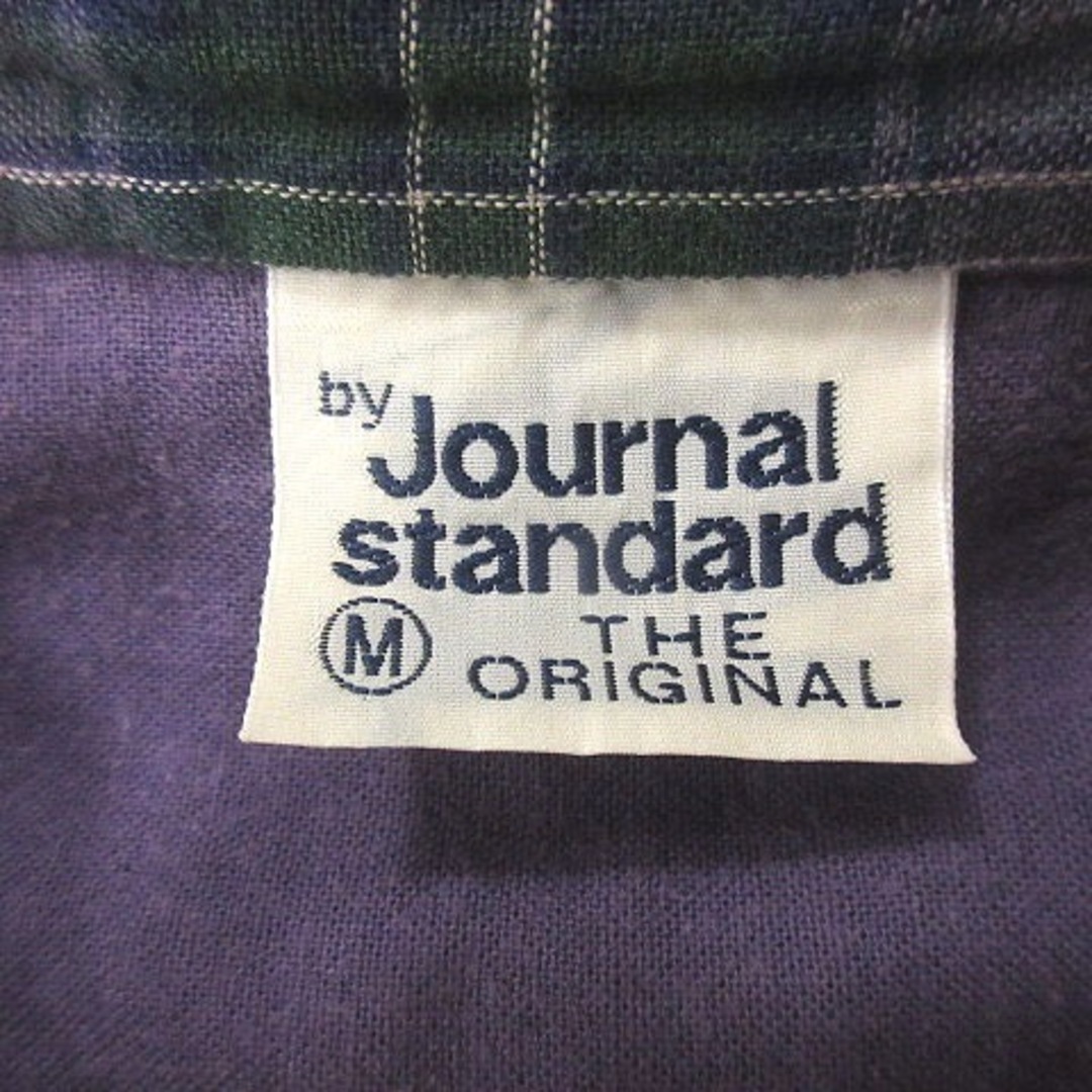 JOURNAL STANDARD(ジャーナルスタンダード)のジャーナルスタンダード ノーカラーシャツ チェック 長袖 M マルチカラー メンズのトップス(シャツ)の商品写真