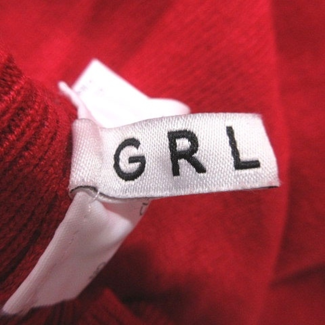 GRL(グレイル)のグレイル GRL ニット カットソー ハイネック 長袖 L 赤 レッド レディースのトップス(ニット/セーター)の商品写真