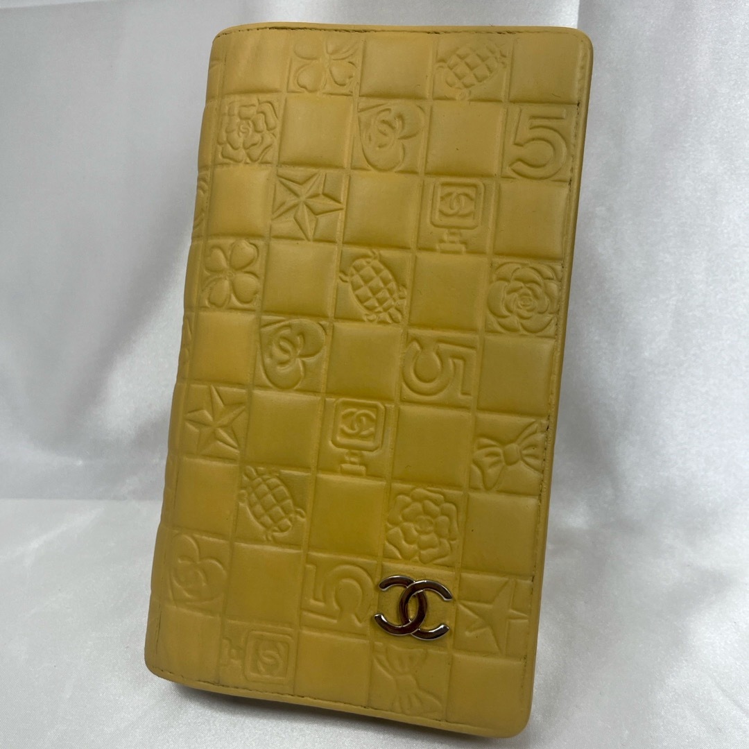 CHANEL(シャネル)のシャネル　アイコン　二つ折り長財布　ジャンク品 レディースのファッション小物(財布)の商品写真