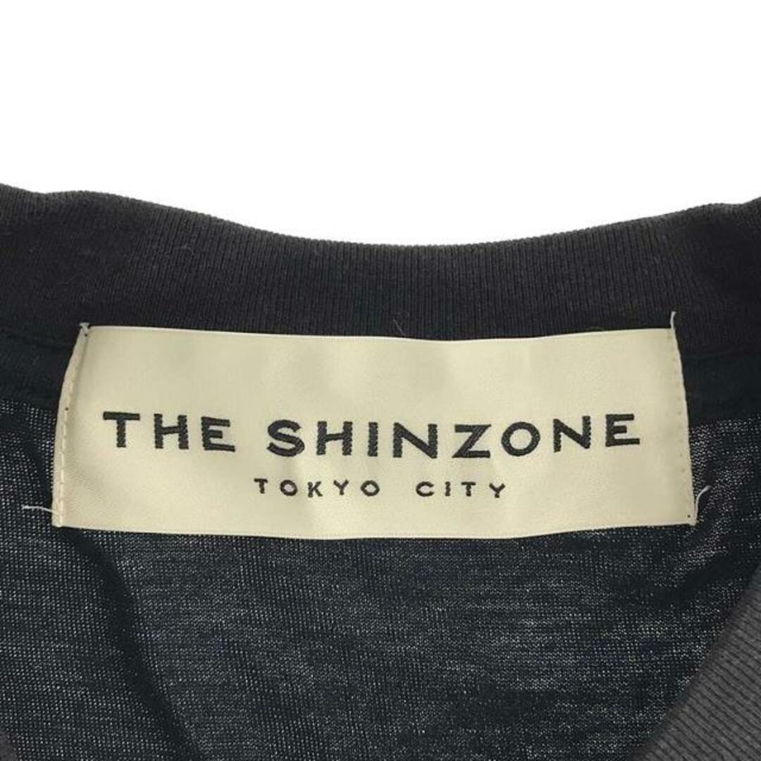 Shinzone(シンゾーン)のShinzone / シンゾーン | プリント 切替 ノースリーブTシャツ | F | ブラック | レディース レディースのトップス(タンクトップ)の商品写真