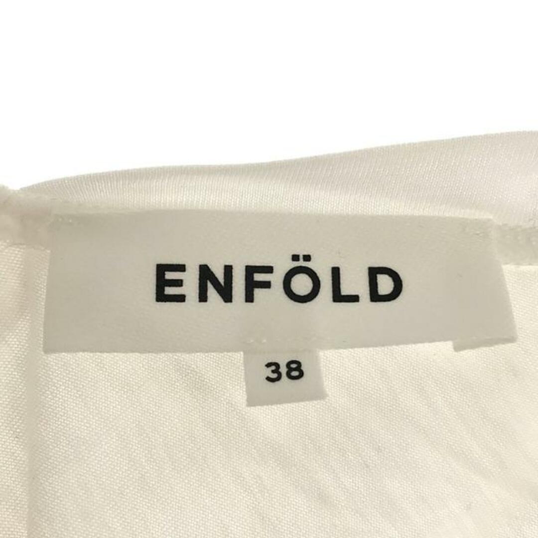 ENFOLD(エンフォルド)のENFOLD / エンフォルド | コットン リヨセル アシンメトリー 変形 ノースリーブ カットソー | 38 | ホワイト | レディース レディースのトップス(タンクトップ)の商品写真