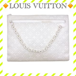 ルイヴィトン(LOUIS VUITTON)の良品 ルイヴィトン M67462 モノグラムアンプラント ポシェット A4 白(クラッチバッグ)