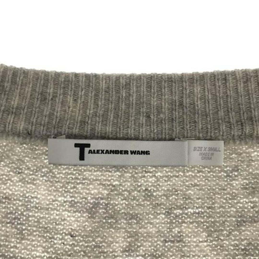 T by Alexander Wang(ティーバイアレキサンダーワン)のT by Alexander Wang / ティーバイアレキサンダーワン | Deep V Neck Knit ニット | XS | グレー | レディース レディースのトップス(ニット/セーター)の商品写真