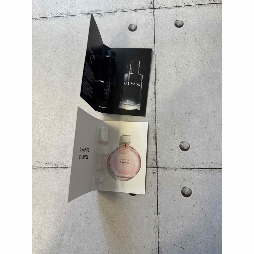 CHANEL チャンス / Dior SAUVAGE 香水 サンプル2点セット コスメ/美容の香水(香水(女性用))の商品写真
