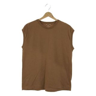 オーラリー(AURALEE)のAURALEE / オーラリー | SEAMLESS CREW NECK SLEEVELESS  / クルーネック カットソー | 1 | ブラウン | レディース(タンクトップ)