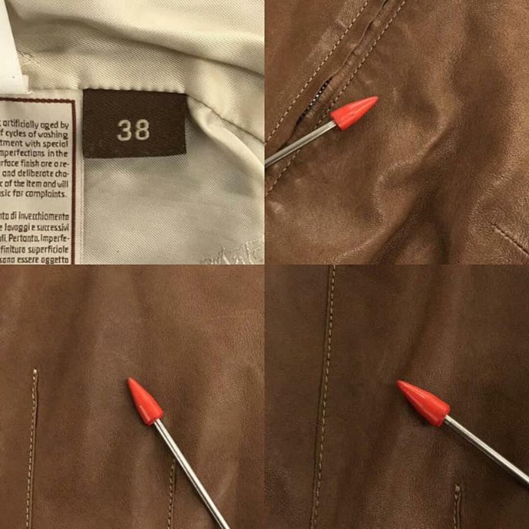 Matchless / マッチレス | レザー ノーカラージャケット | 38 Matchless / マッチレス | レザー ノーカラージャケット | 38
