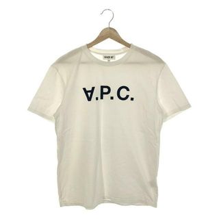 アーペーセー(A.P.C)のA.P.C. / アーペーセー | 反転ロゴ フロッキープリント Tシャツ | XS | ホワイト | メンズ(Tシャツ/カットソー(半袖/袖なし))