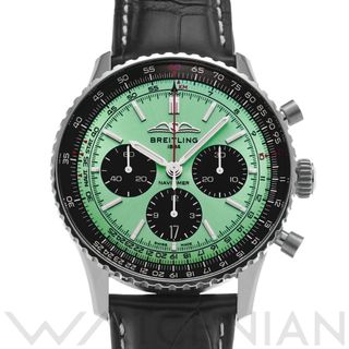 ブライトリング(BREITLING)の中古 ブライトリング BREITLING AB0138241L1P1 グリーン /ブラック メンズ 腕時計(腕時計(アナログ))