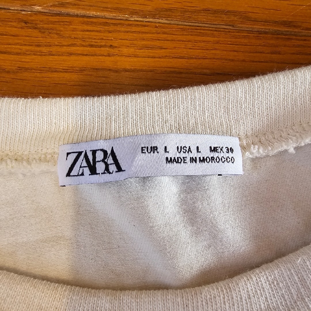 ZARA(ザラ)の【ZARA】スウェット×キャンバストレーナー レディースのトップス(トレーナー/スウェット)の商品写真