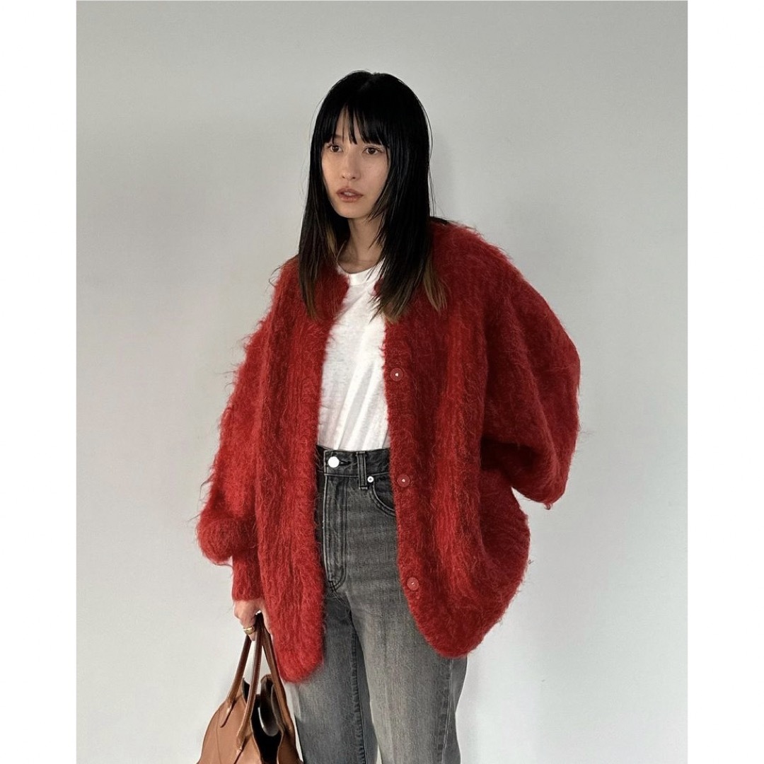 CLANE(クラネ)のCLANE COLOR MOHAIR SHAGGY CARDIGAN レディースのトップス(ニット/セーター)の商品写真