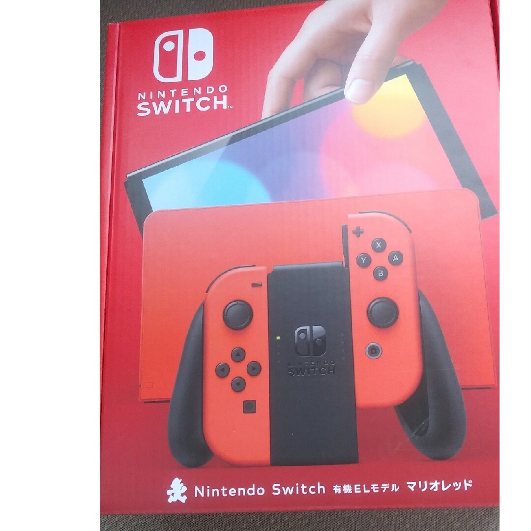 新品！Nintendo Switch 有機EL マリオレッド エンタメ/ホビーのゲームソフト/ゲーム機本体(家庭用ゲーム機本体)の商品写真