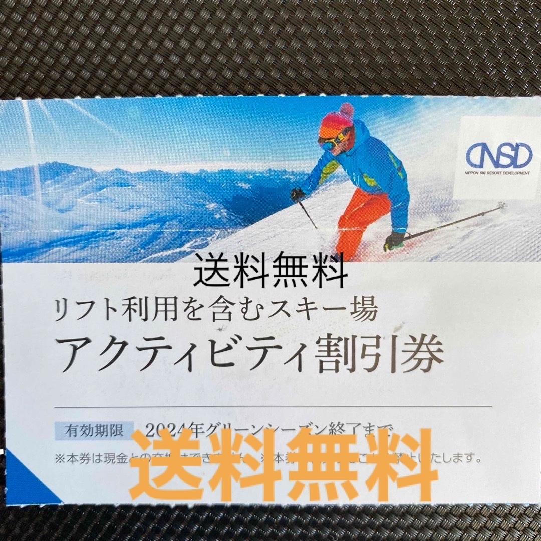 日本駐車場開発スキー場　リフト割引券 チケットの施設利用券(スキー場)の商品写真