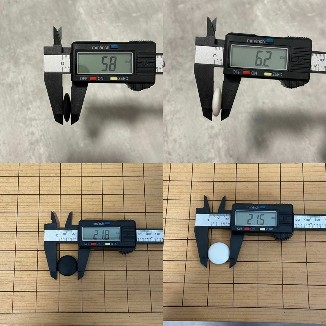 新榧　囲碁盤　碁盤　 碁石　 脚付　ヘソ　木製　五寸六分　天柾柾目　17.5cm エンタメ/ホビーのエンタメ その他(その他)の商品写真