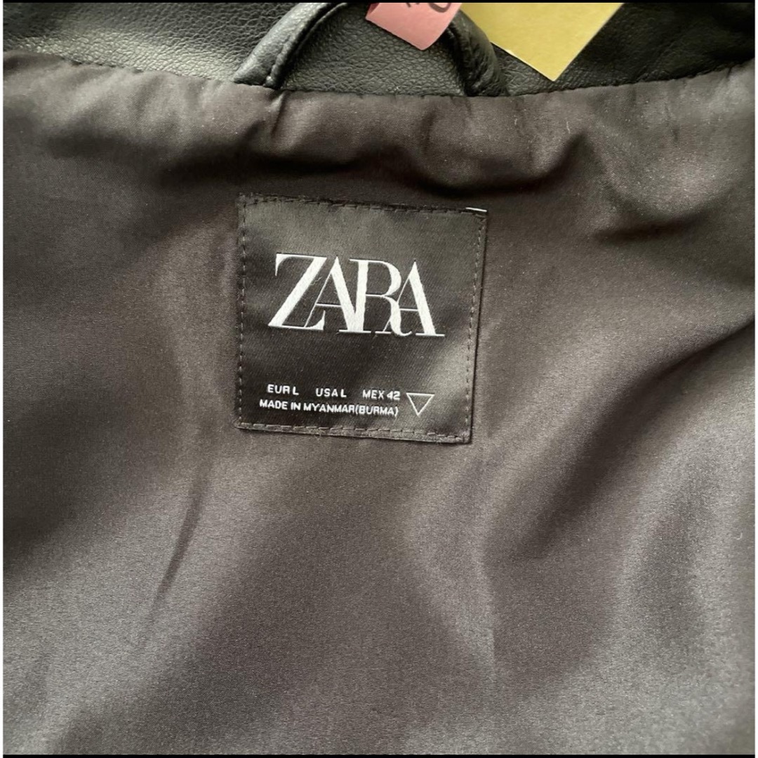 ZARA(ザラ)の美品　レザージャケット メンズのジャケット/アウター(ライダースジャケット)の商品写真