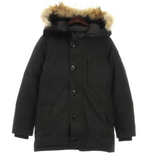 カナダグース(CANADA GOOSE)のカナダグース ジャスパー ダウンコート フーディ 3438JM ブラック S(ダウンジャケット)