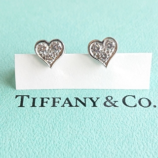 ティファニー(Tiffany & Co.)のTIFFANY & Co. センチメンタル ハート 3p ダイヤモンド ピアス(ピアス)