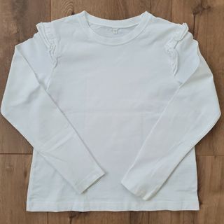 ジーユー(GU)のGU　キッズ　フリル付ロンT　140(Tシャツ/カットソー)