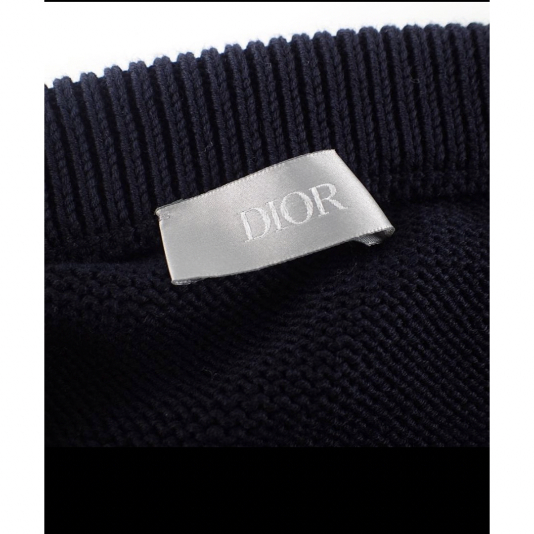 DIOR HOMME(ディオールオム)のDIOR ディオールオム　袖オブリーク柄ニット メンズのトップス(ニット/セーター)の商品写真