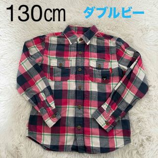 ダブルビー(DOUBLE.B)のinuinu1228様　ミキハウス　ダブルビー　チェックシャツ　130㎝　春　(Tシャツ/カットソー)