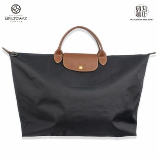 ロンシャン(LONGCHAMP)のロンシャン ル プリアージュ オリジナル S トラベルバッグ ナイロン/レザー 黒 L1624089001 折り畳み トートバッグ 手提げ レディース 旅行 アウトドア LONGCHAMP USED【中古】【丸正質舗】【質屋】【ブリルトワーゼ】(M212057h)(トートバッグ)