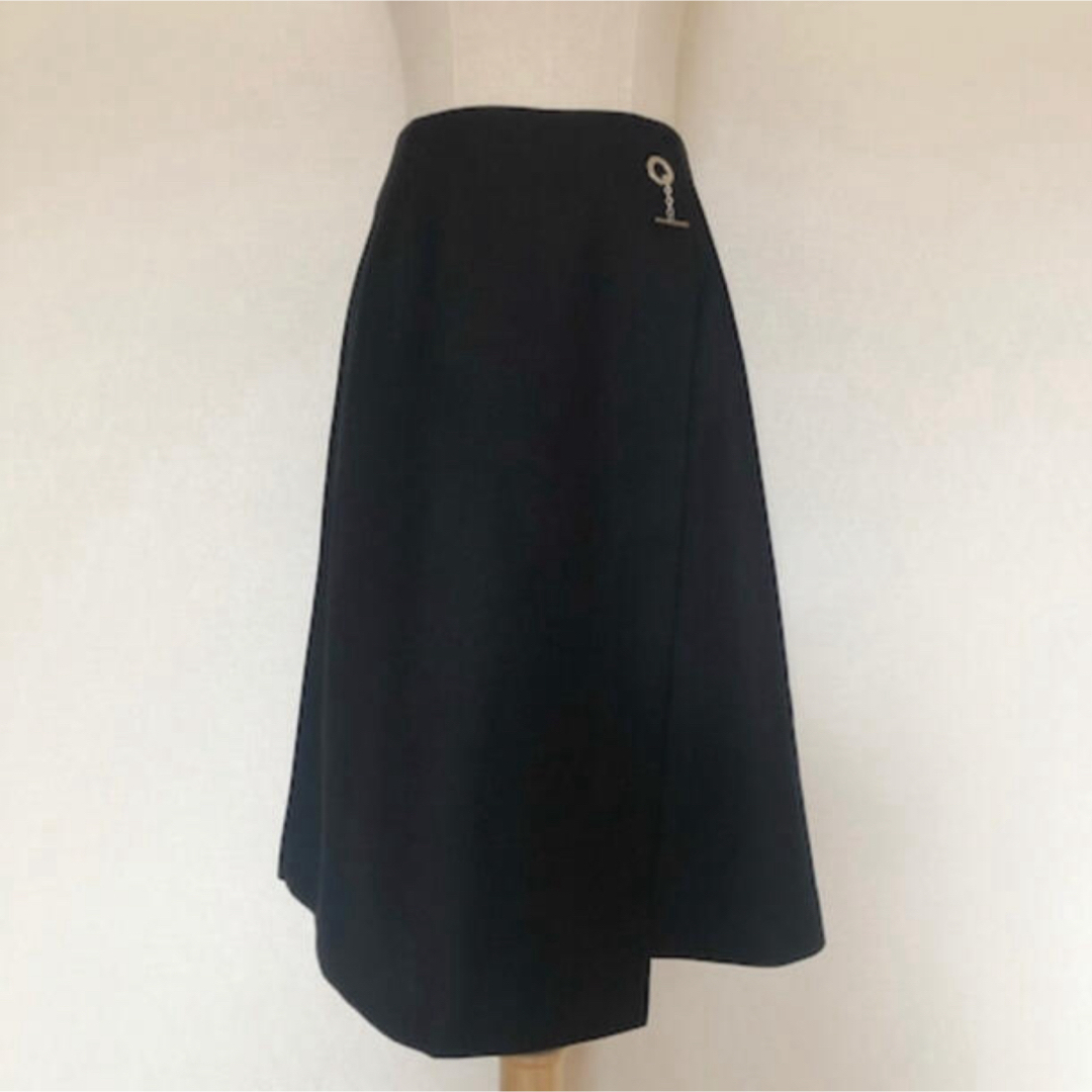 サトカ　スカート　人気　ブラック　エルメス レディースのスカート(ひざ丈スカート)の商品写真