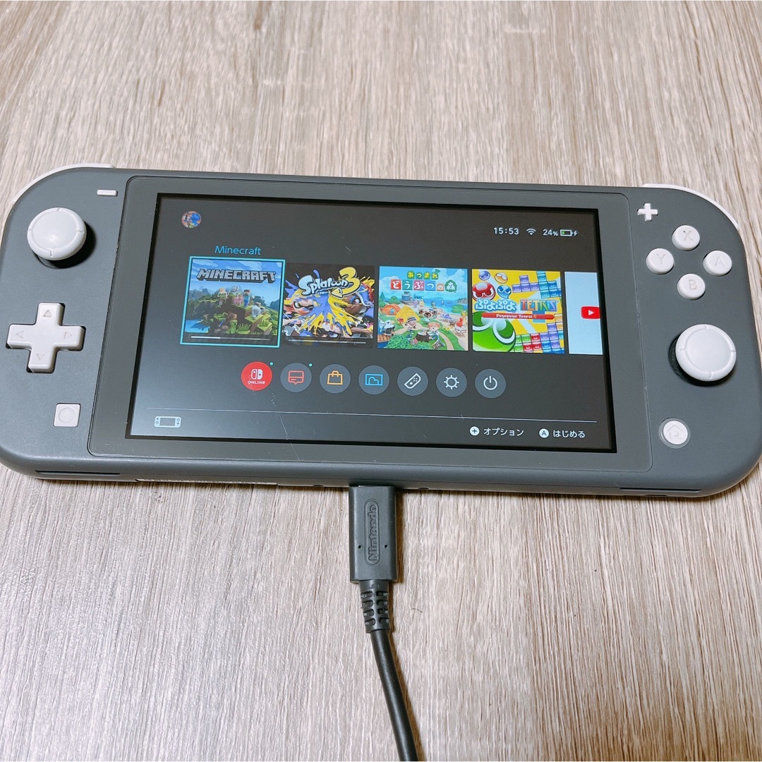 Nintendo Switch(ニンテンドースイッチ)のNintendo Switch Liteグレー 本体 ジャンク エンタメ/ホビーのゲームソフト/ゲーム機本体(家庭用ゲーム機本体)の商品写真