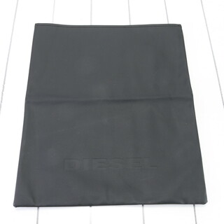 ディーゼル(DIESEL)の美品 ディーゼル 袋 エンボス ロゴ レザー 調 保存袋 ショッパー バッグ シューズ ブラック 黒 A4 メンズ レディース EHM 1205-H81(その他)