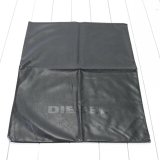 ディーゼル(DIESEL)の美品 ディーゼル 袋 エンボス ロゴ レザー 調 保存袋 ショッパー バッグ シューズ ブラック 黒 A4 メンズ レディース EHM 1205-H79(その他)