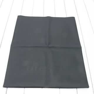 ディーゼル(DIESEL)の美品 ディーゼル 袋 エンボス ロゴ レザー 調 保存袋 ショッパー バッグ シューズ ブラック 黒 A4 メンズ レディース EHM 1205-H74(その他)