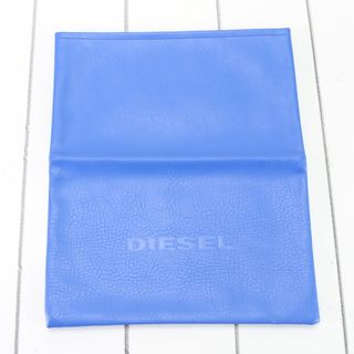 ディーゼル(DIESEL)の美品 ディーゼル 袋 エンボス ロゴ レザー 調 保存袋 ショッパー ブルー バッグ シューズ メンズ レディース EHM 1205-H76(その他)