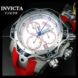 インビクタ(INVICTA)の最上位モデル★スポーティーな赤銀 INVICTA Venom 46163(腕時計(アナログ))