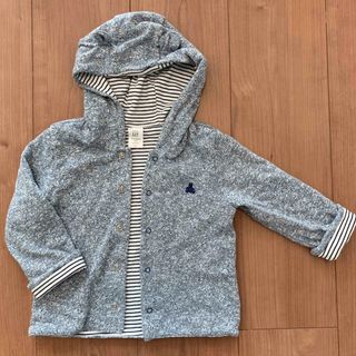 ベビーギャップ(babyGAP)のbaby GAP クマ耳フーディ　パーカー　カーディガン(カーディガン)