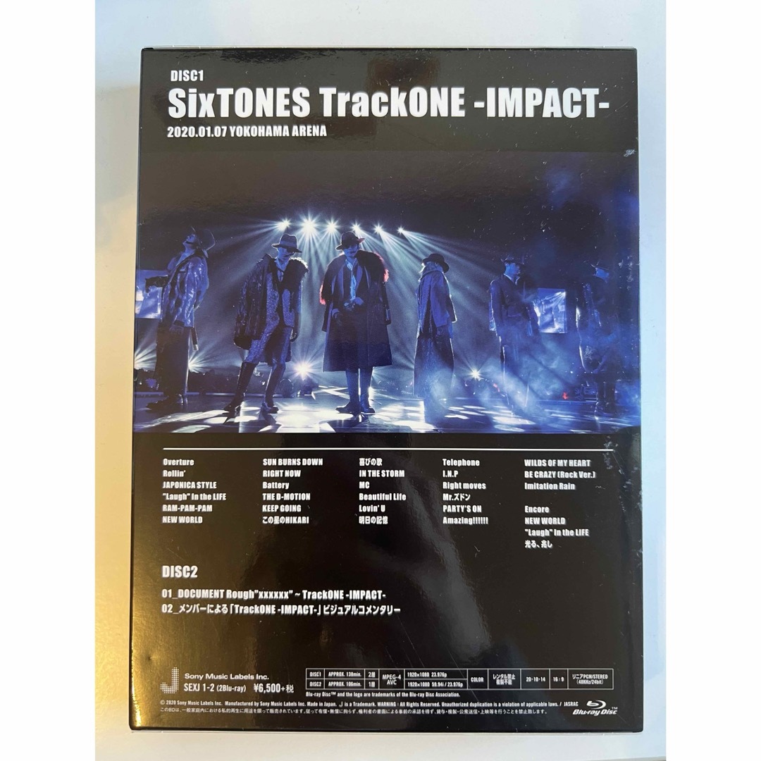 SixTONES(ストーンズ)のSixTONES TrackONE-IMPACT初回盤Blu-ray エンタメ/ホビーのDVD/ブルーレイ(アイドル)の商品写真