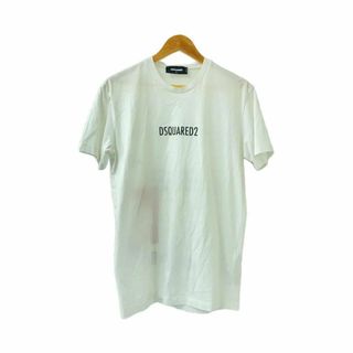 未使用タグ付き DSQUARED2 ロゴプリント T シャツ ホワイト