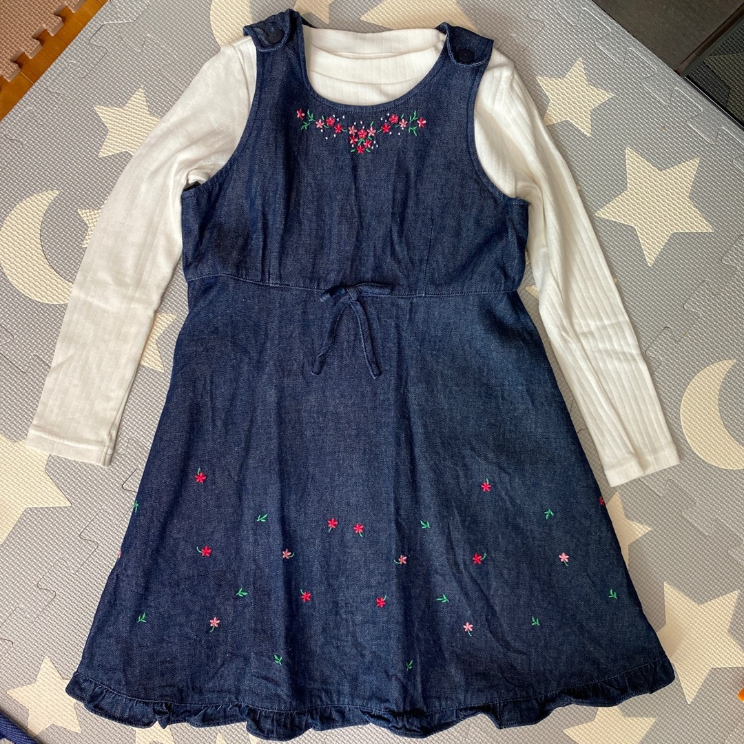 ARTLETTER ジャンパースカート ユニクロロンＴ キッズ/ベビー/マタニティのキッズ服女の子用(90cm~)(ワンピース)の商品写真