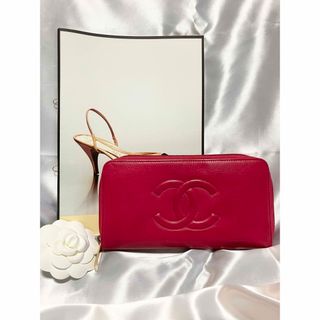 シャネル(CHANEL)のシャネル ♡ラウンドファスナー長財布  ココマーク レディース(財布)