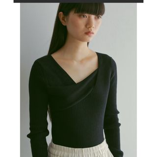 カーサフライン(CASA FLINE)の新品　CASA FLINE アシンメトリーニットボディスーツ(ニット/セーター)