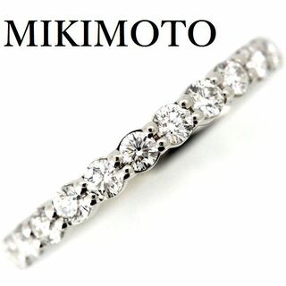ミキモト(MIKIMOTO)のミキモト ダイヤモンド 0.47ct ハーフエタニティー リング Pt950(リング(指輪))