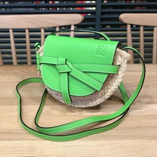 ロエベ(LOEWE)の新品同様 ロエベ ミニ ゲートバッグ ラフィア ポシェット ショルダーバッグ(ショルダーバッグ)