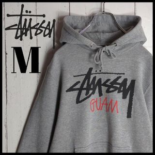 ステューシー(STUSSY)の【希少デザイン】stussy ステューシー センターロゴ USA製 パーカー(パーカー)